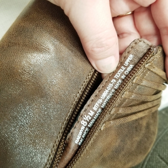 Baretraps Womens Leather Raewyn Heeled Ankle Boots Side Zip Brown Sz 8.5 M - Picture 8 of 14